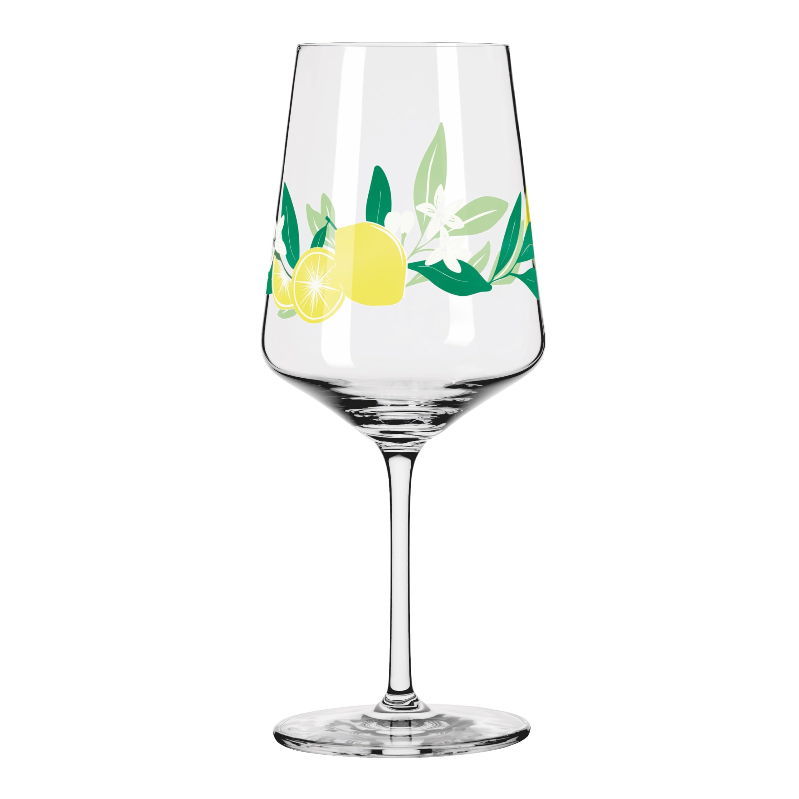 RITZENHOFF 6041004 - Set di bicchieri da aperitivo da 500 ml, serie Sommerau, per spruzzatura o Schorle, motivo limone, made in Germany, verde, giallo, viola