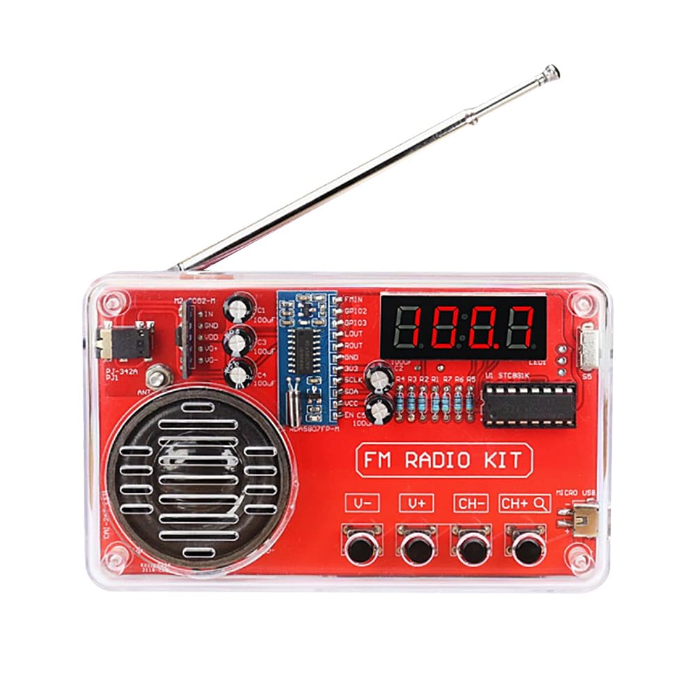 Kits de electrónica, Kits de Soldadura, Kits de Radio, Kits de Radio DIY con Pantalla Digital USB, aprende a soldar, Kits educativos y de práctica de Soldadura DIY