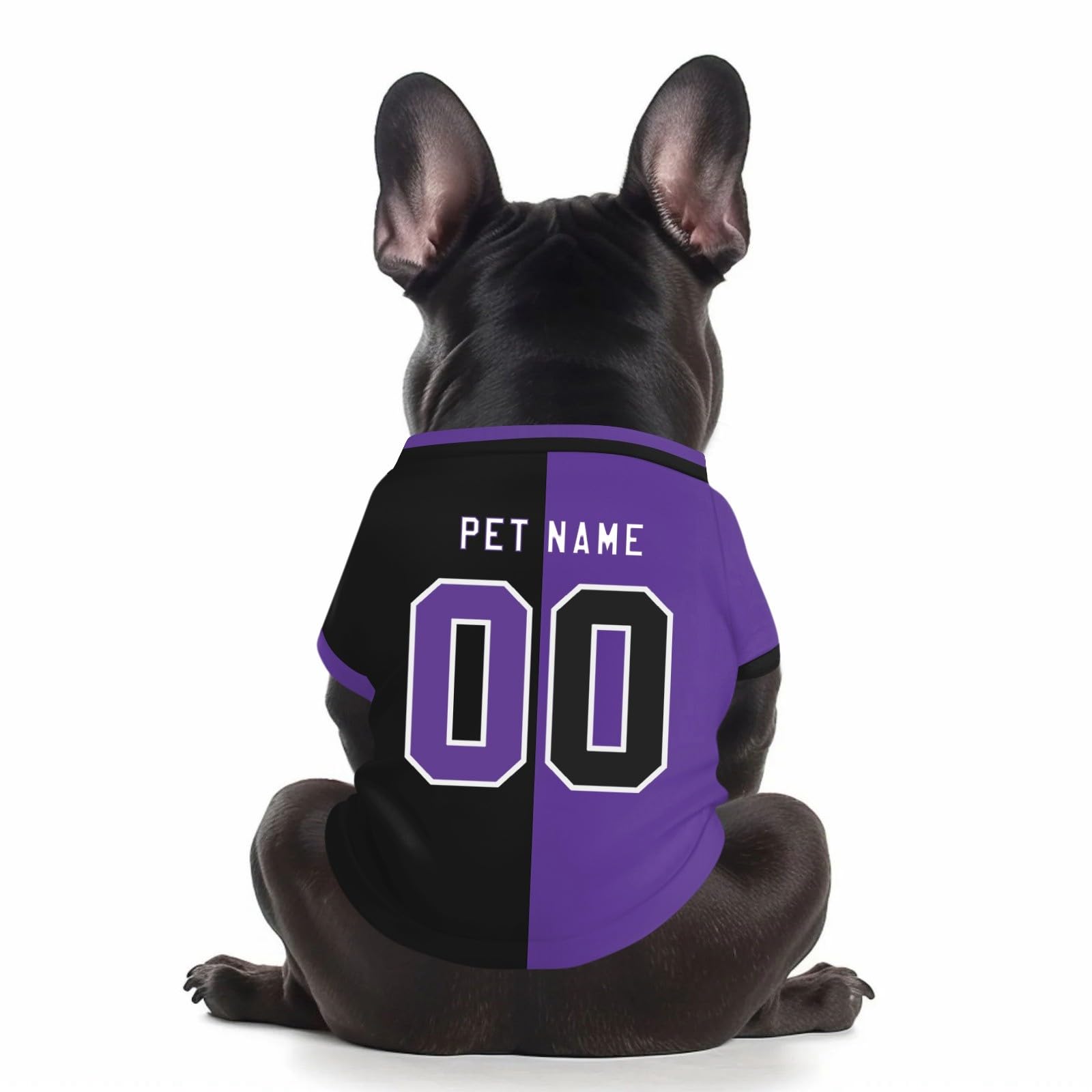Customized Dog T-Shirt with Number, Personalized Dog Football Shirt, Breathable & Quiack Dry Football Jersey Gym Shirt for Large Medium Small Dogs & Cats