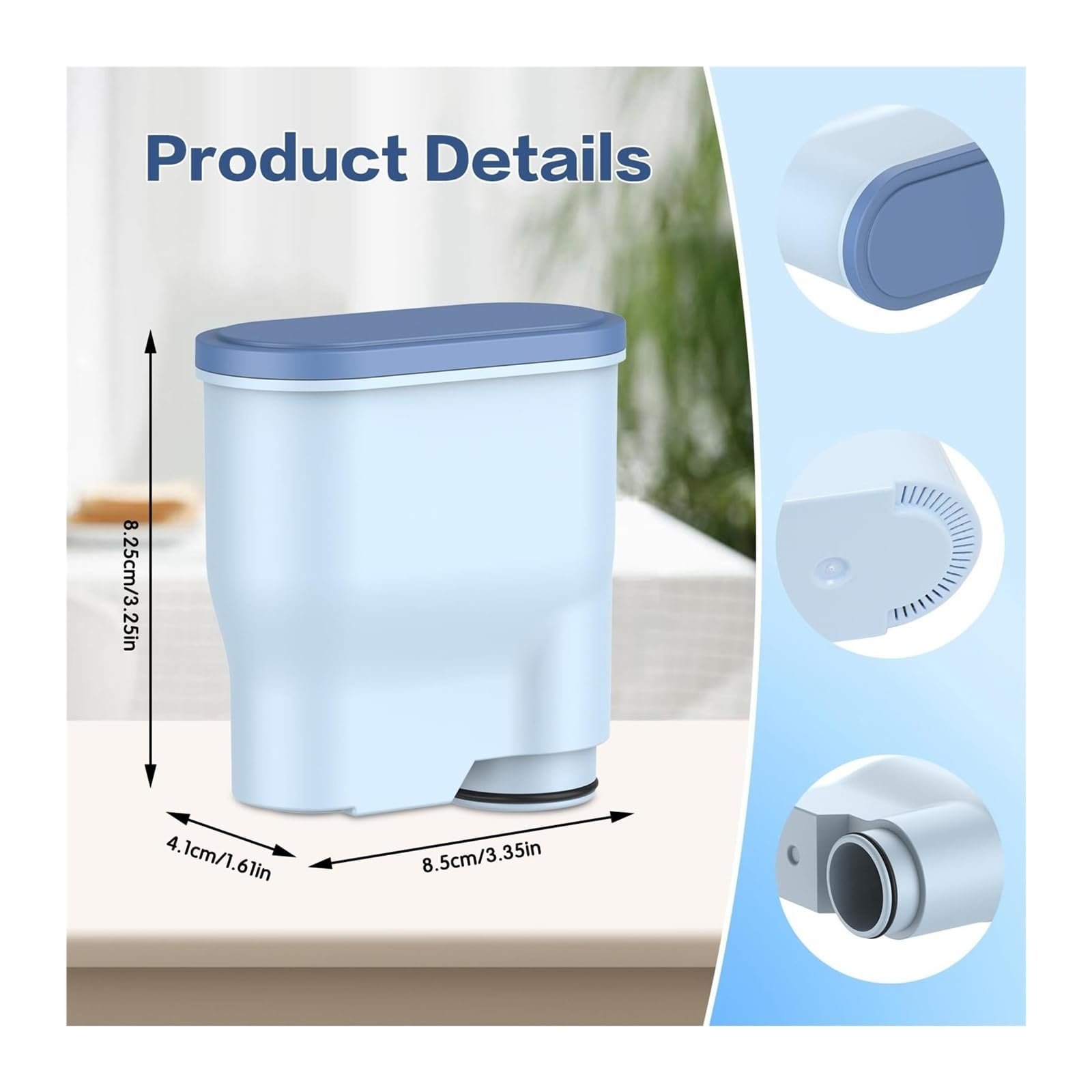 Reemplazo del filtro de agua de la cafetera, Compatible con Philips