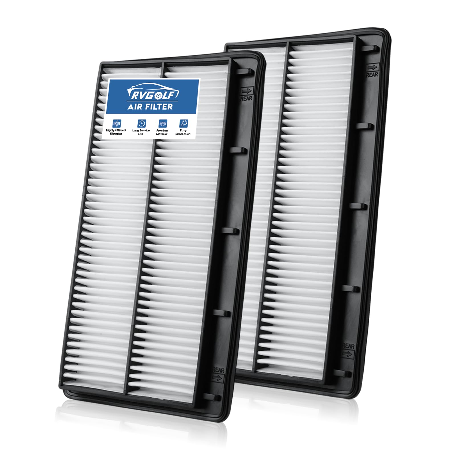 2PCS Engine Air Filter Fit for 2022-2025 MDX 3.5L, 2023-2025 Pilot 3.5L