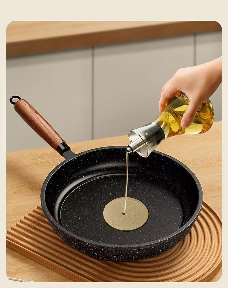 Miniatura 7 de Sartén antiadherente, sartén de granito antiadherente con tapa de vidrio, sartén para saltear con tapa (sartén con tapa de 10 pulgadas)