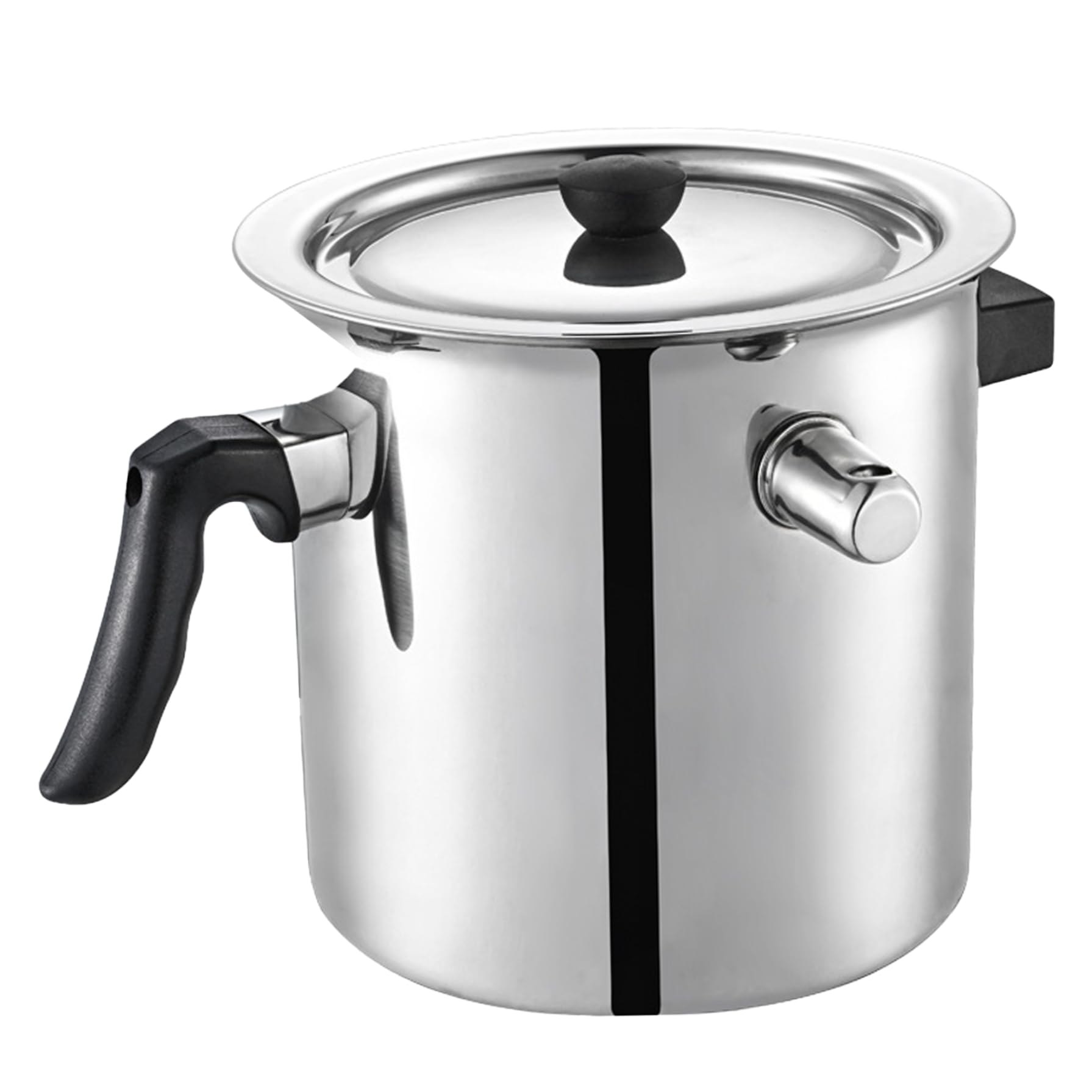 Casserole en acier inoxydable 1.5 L double paroi pour lait