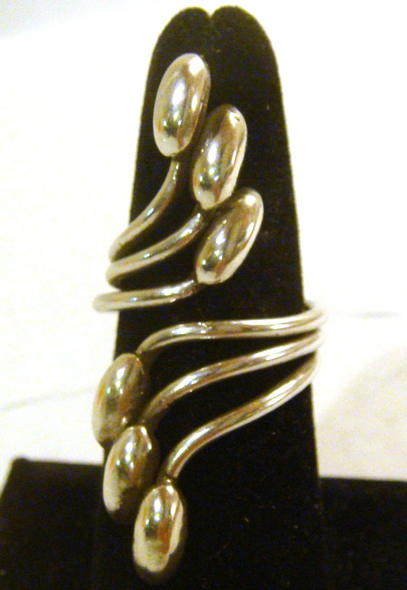 TAXCO .925 Sterling Silver Unique Ring from Mexico RESIZEABLE