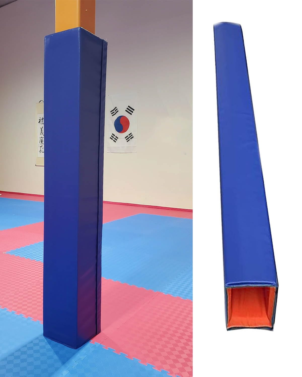 Imbottitura per Palo da Basket Blu 6x6 15x15 cm Protezione Morbida Antiurto