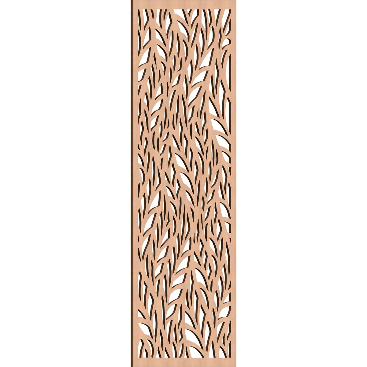 Ortonville Decorative Pierced Fretwork Wood Wall Panels, 25 3/8"W x 64 3/8"H x 3/8"T, Alder