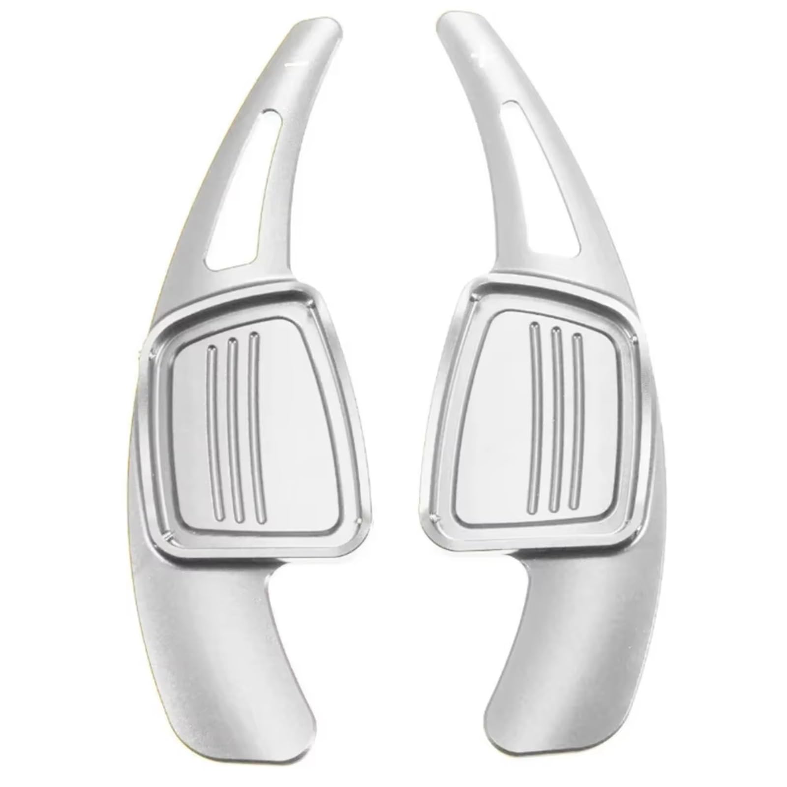 Ztguioq Silver Paddle Shifter Extensions Compatible With A6l 2019 For S3 S5 2017 2018 For S4 Tts 2016-2018 For Tt 2015-2019 Car Steering Wheel Gear Shift Paddle Shifters(Silver)