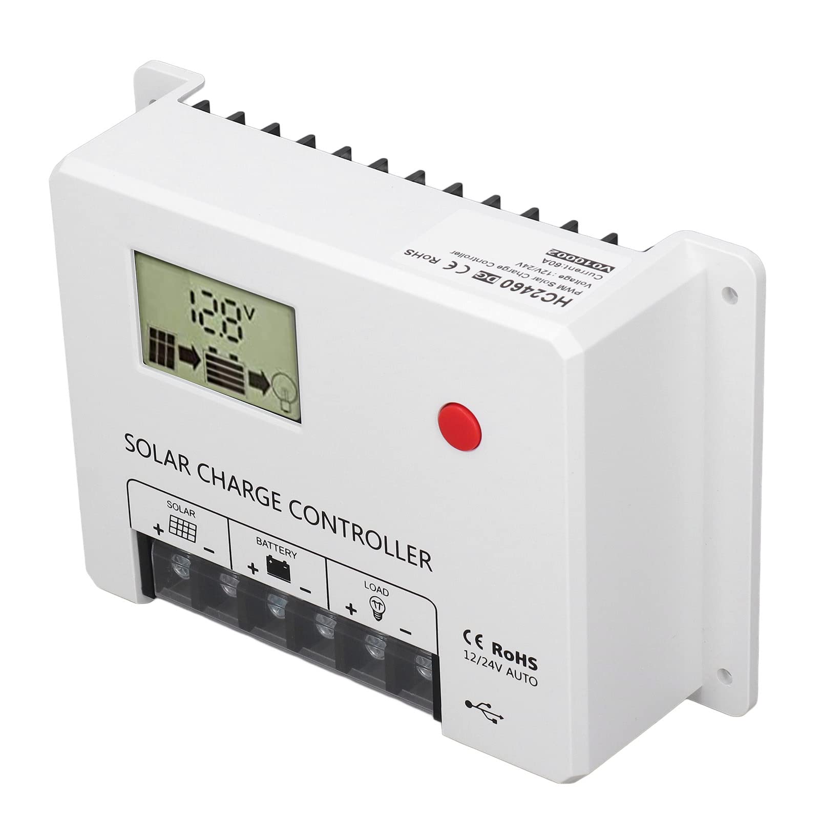 Controlador Solar PWM de Alto Rendimiento 60A con Compensación de
