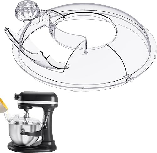 Pouring Shield for KitchenAid 6-7QT Tilt-Head Mixer,Only for Stainless Steel Bowl,Safety Secure Fit Splash Guard for Kitchen Aid Stand Mixer,Kitchen Aid Accessories and Attachments