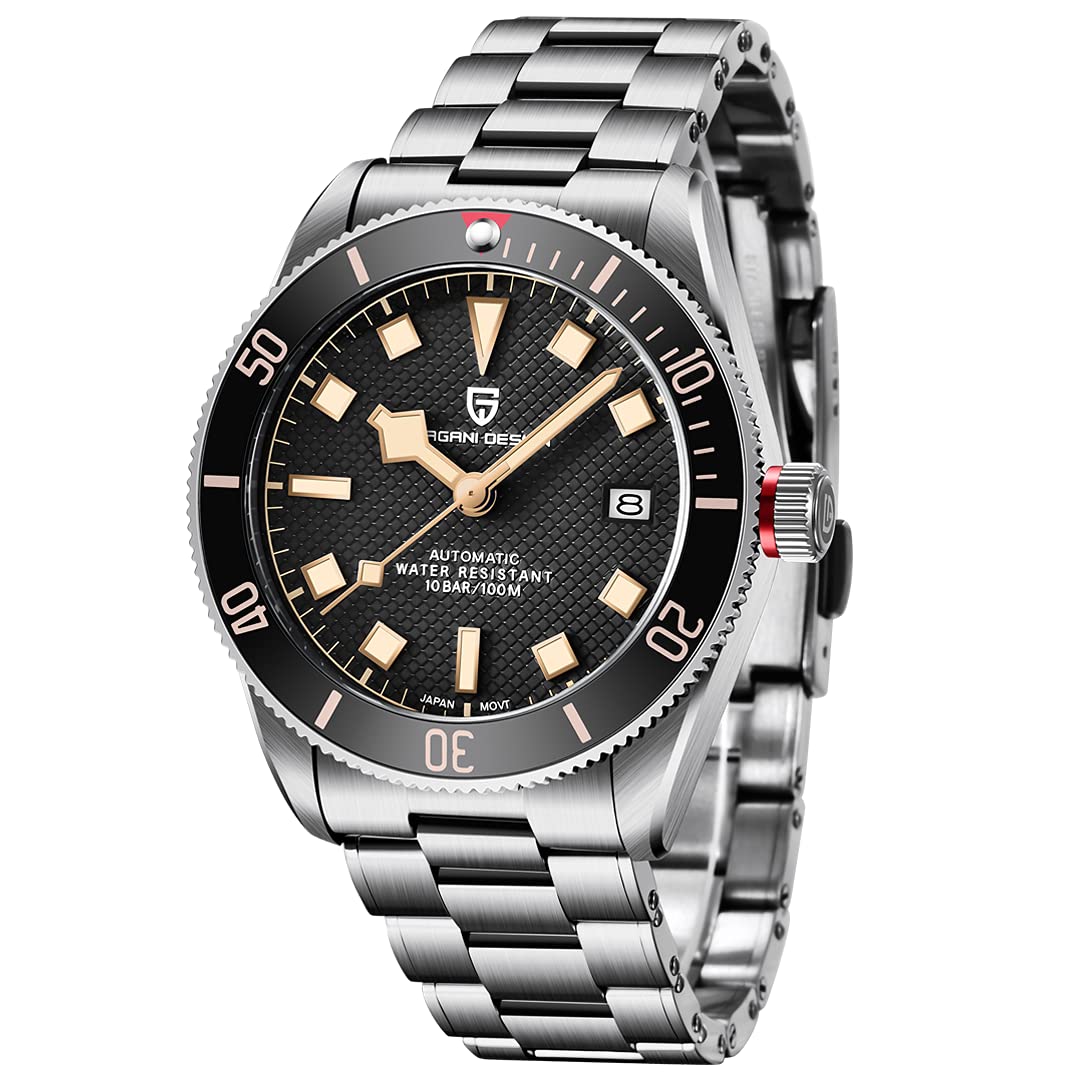 TYBERLEY Pagani Design 1671 V2 Men's Automatic Mechanical Watches NH35A Self-Winding Movement Stainless Steel 100m Waterproof Luminous Fashion Business Wristwatch Date