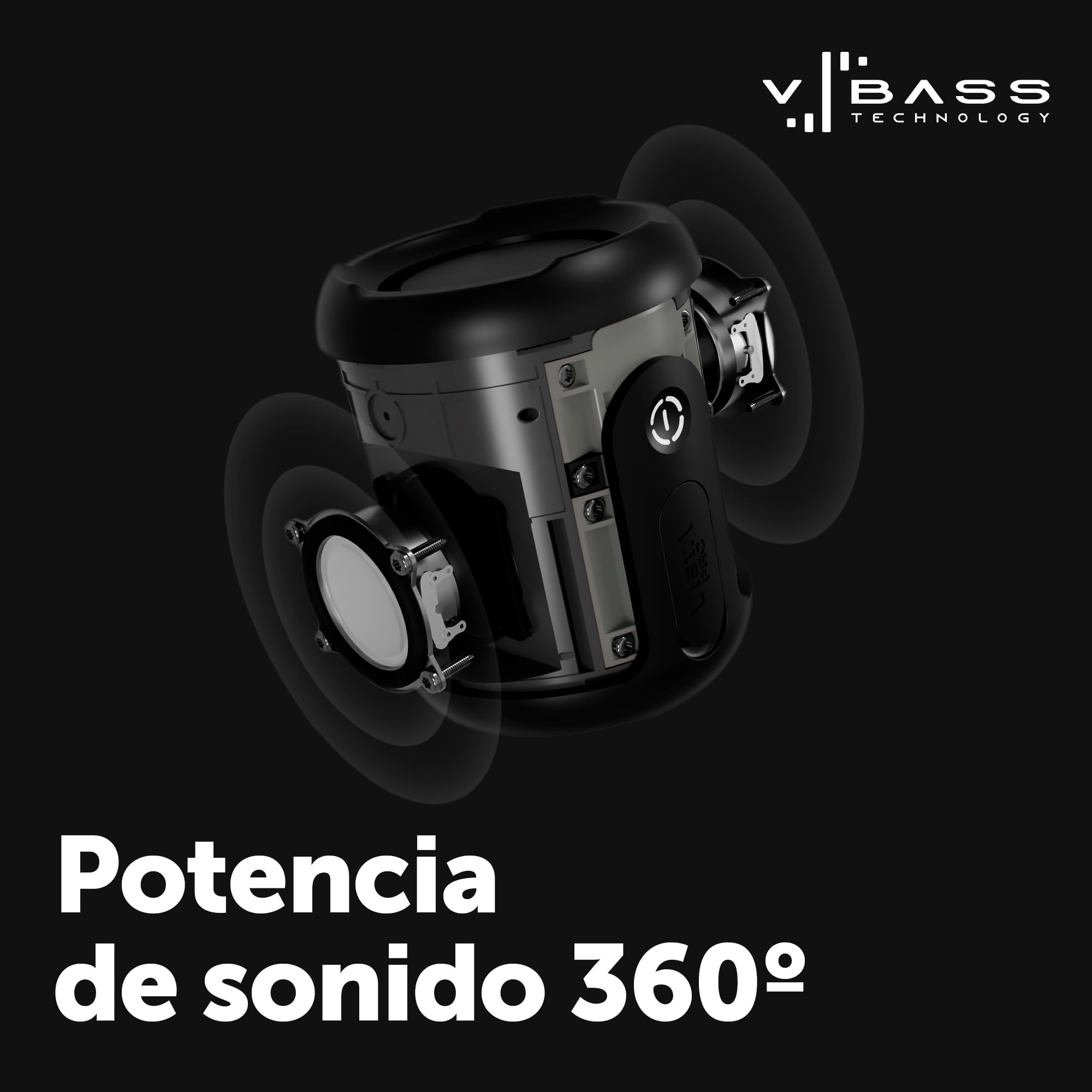 Vieta Pro Altoparlante Bluetooth potente da 100 W, impermeabile con USB C, batteria 15 ore | Altoparlante grande autoamplificato HiFi portatile | Speaker altoparlante altoparlante | Minithunder 2