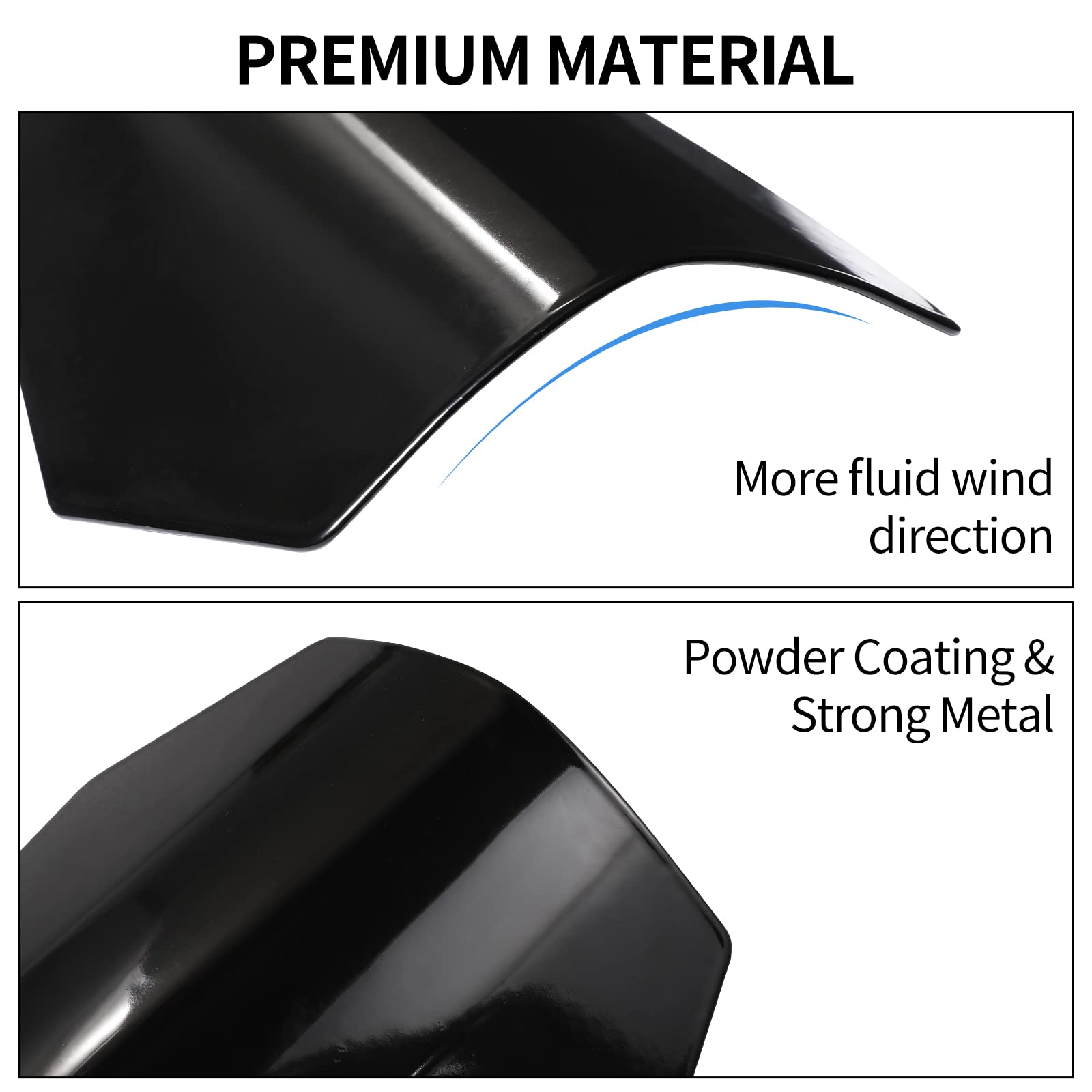 Huazu Protège-mains de moto, coupe cercueil, noir, pour Harley Davidson Touring Sportster Dyna 2007-2022 avec embrayage à câble (taille L)