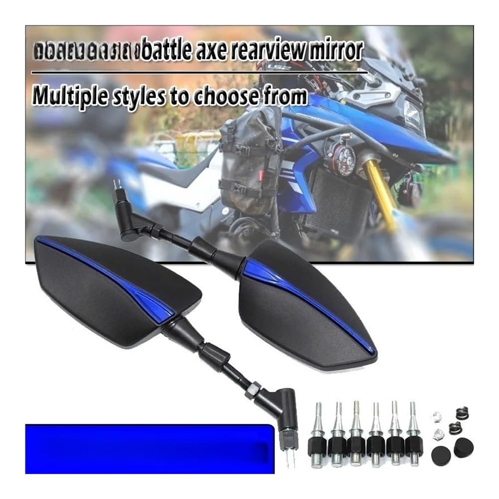 pour V-Strom 650 pour 1000 1050/xt DL250 DL650 Dl1000 8/10mm Rétroviseurs Universels Réglables Rétroviseur Latéral Rétroviseurs Moto