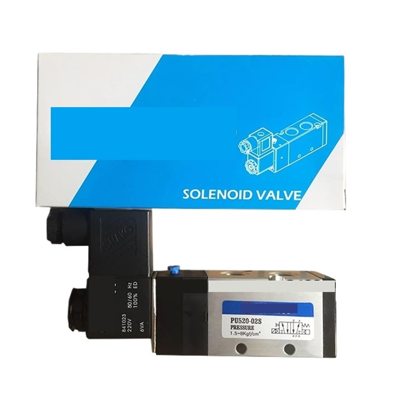 Électrovanne PU520-04S AC220V pneumatique 5/2 voies pour contrôle d'air