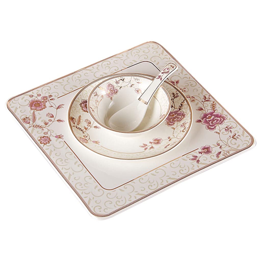 Zastawa stołowa, zestaw sztućców z porcelany kostnej, talerz obiadowy, zastawa stołowa, uchwyt, klamra do serwetek, kombinacja dekoracji stołu