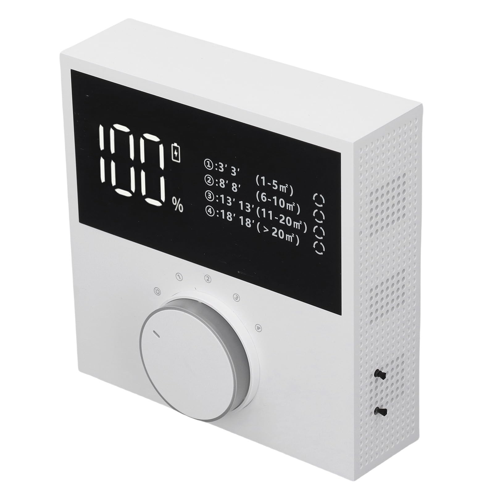 Generic Scrivania per la Camera da Letto di Casa Piccolo Purificatore D'aria Generatore di Ioni Negativi Ricaricabile Tramite USB Silenzioso per la Stanza degli Animali Domestici ABS 425g