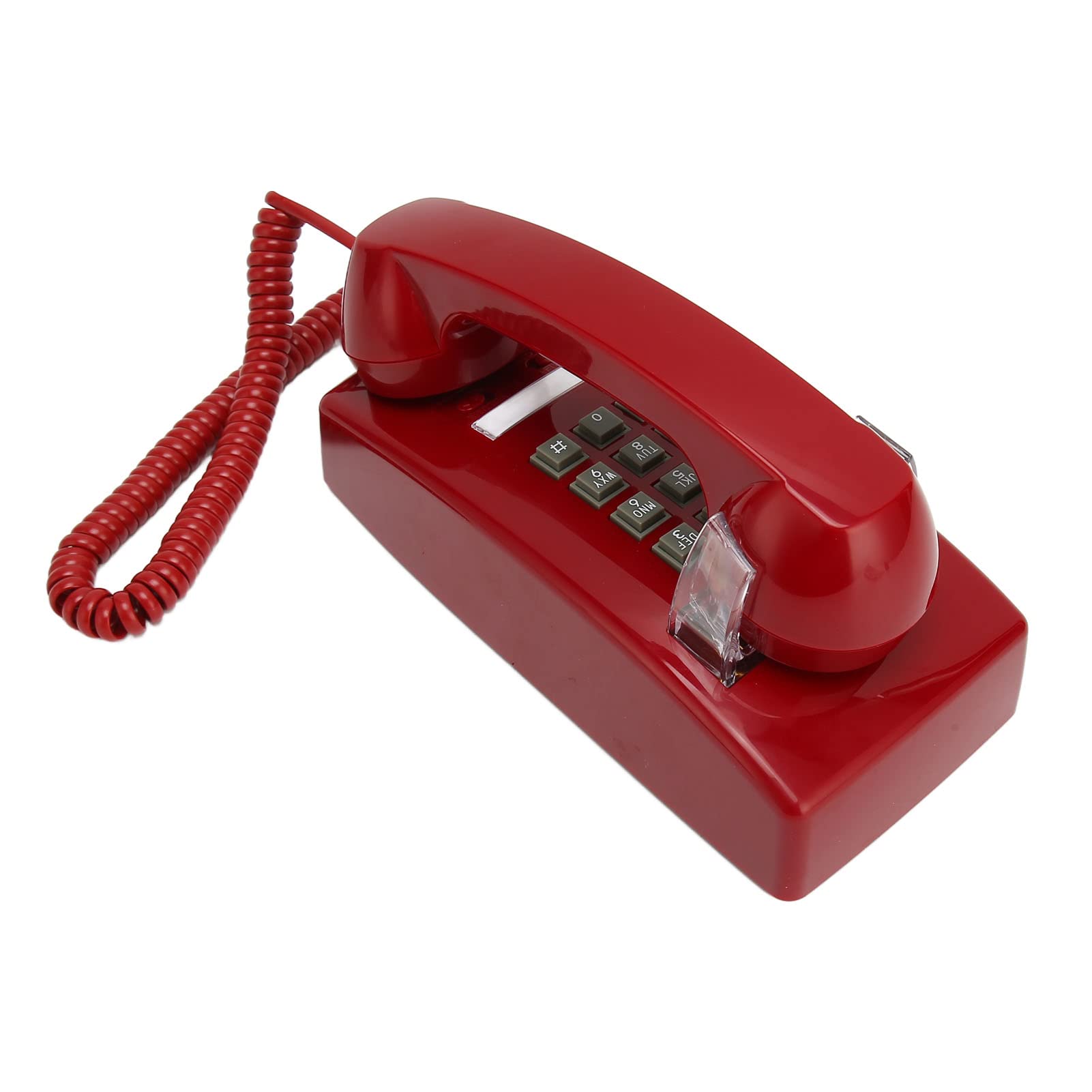 Teléfono de Pared Retro con Cable Fijo Impermeable, Control de Volumen Vintage para Hogar, Hotel y Escuela
