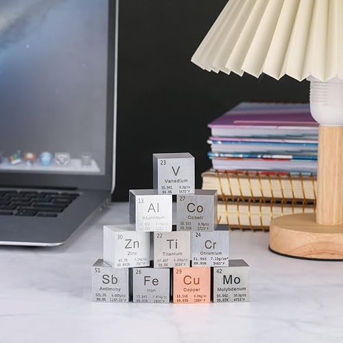 Miniatura 7 de Cubo de tungsteno, cubos de densidad de metal, cubo de elementos de alta densidad de metal puro para colecciones de elementos, experimentos de
