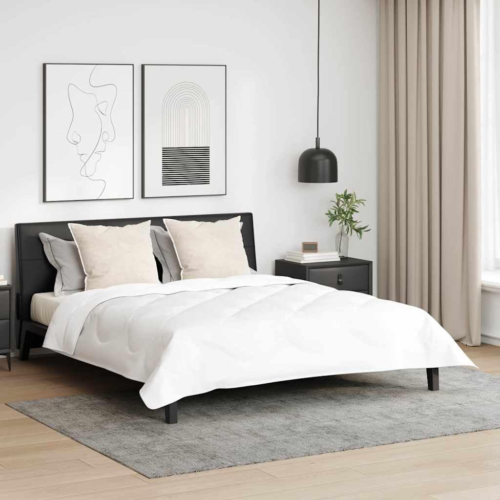 2 almohadas de 80 x 80 cm con relleno de plumas y funda de plumón, color blanco, ergonómica, transpirable, lavable, ideal para dormir de espalda, estómago y de lado