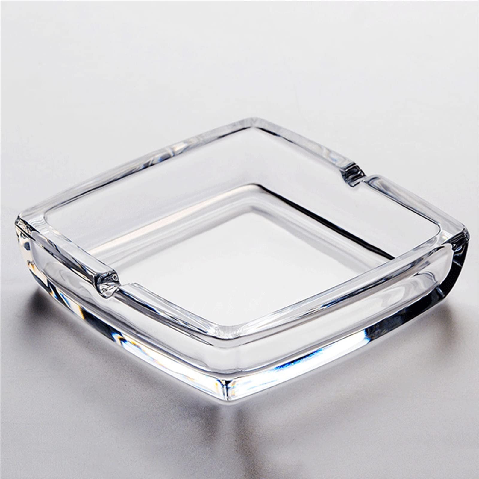 Ashtray Ceramic Crystal Glass Household Living Room Table Dining Room Large Phnom Penh Square