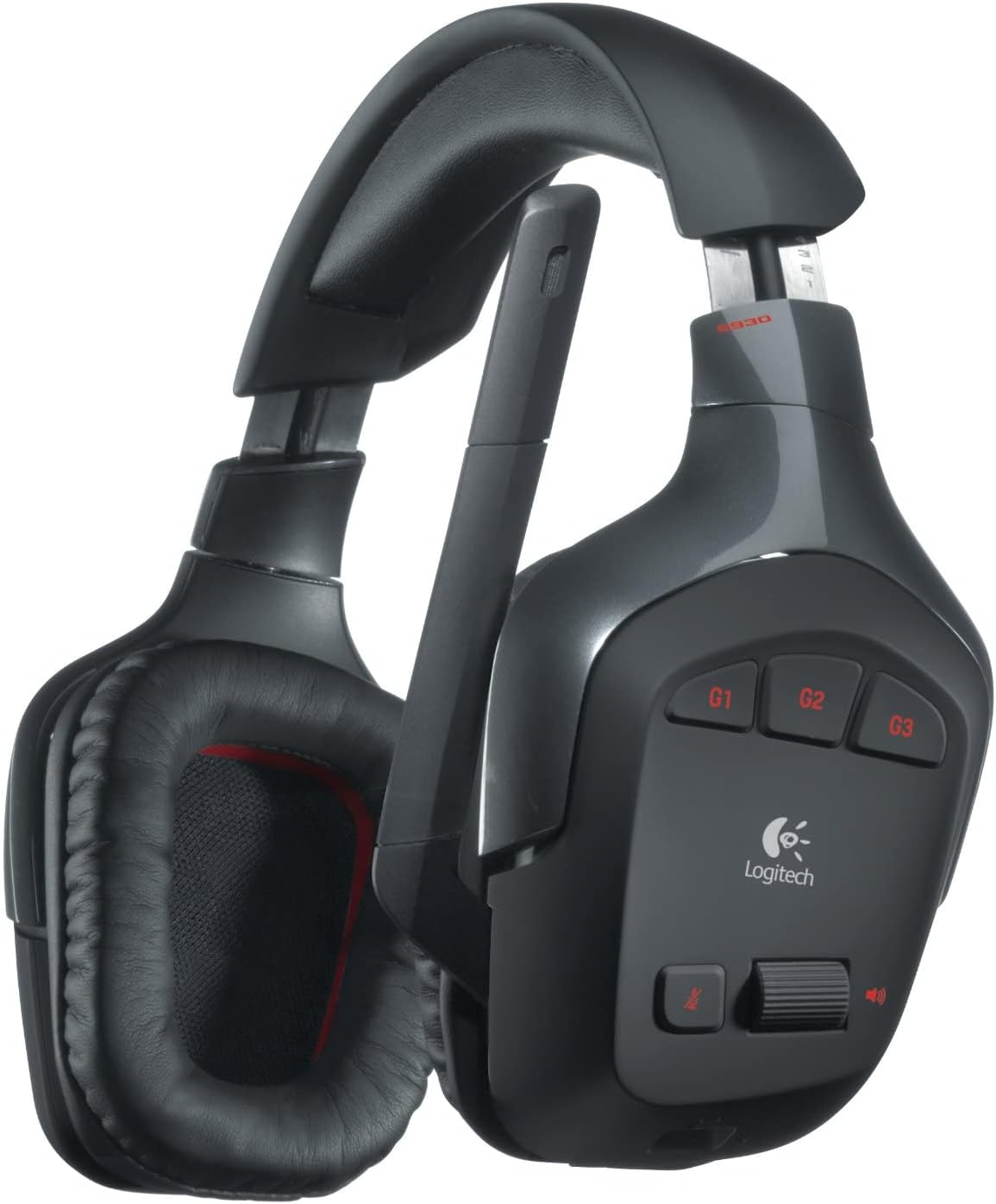 Logitech G930 Wireless Gaming Headset for PC - Black