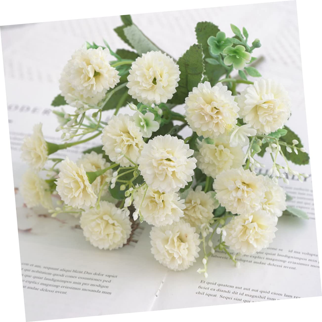 OUNONA 3 Sätze Simulation Nelke Rustikale Künstliche Blüten Gartenteppich Verandina Wundrrschön Dekorationen Gänseblümchen Anordnung Dekorative Blumendekor Seidenblume 2 Stück * 3