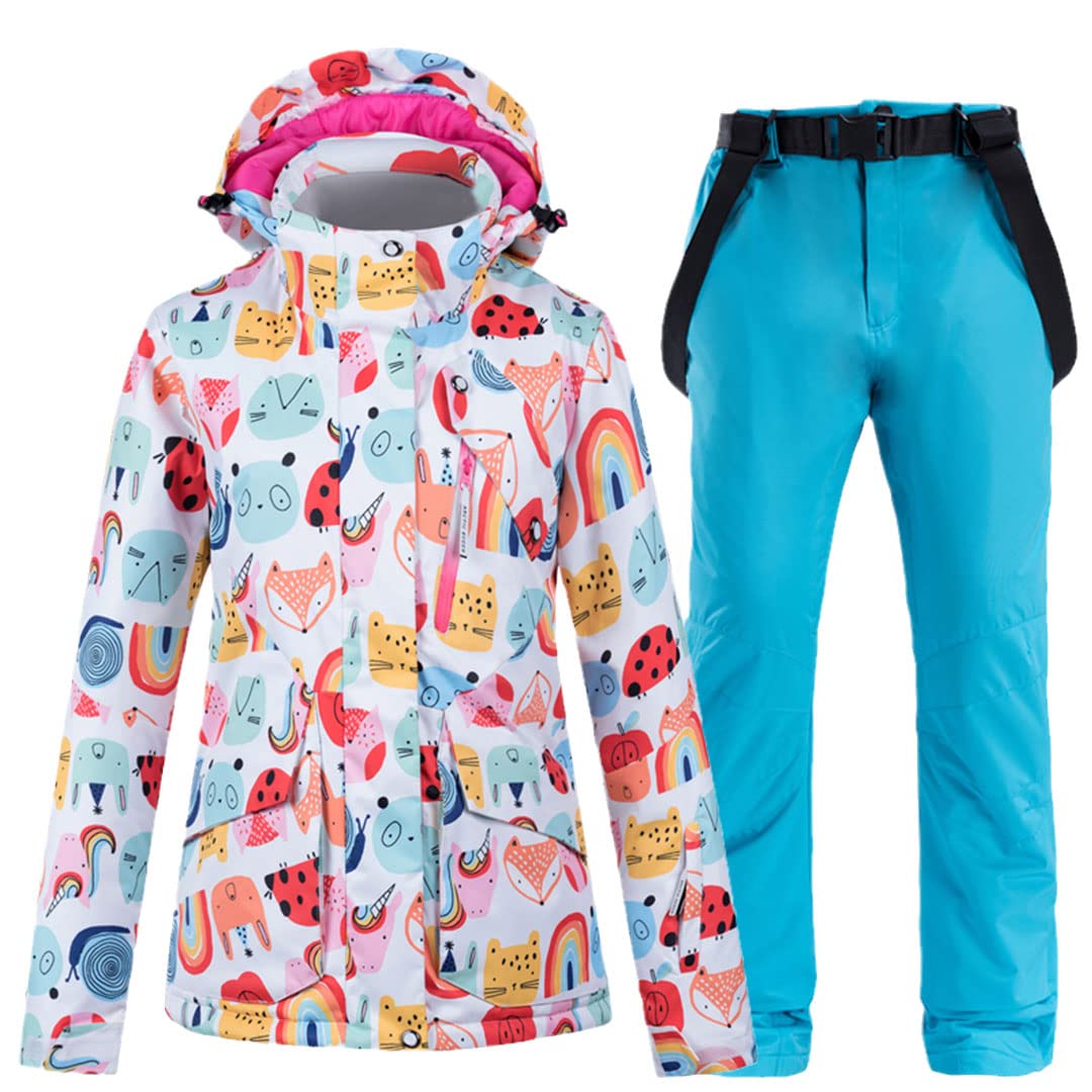 Disimlarl Chaqueta cálida de invierno y pantalones para mujer, traje de montañismo, Q2., S