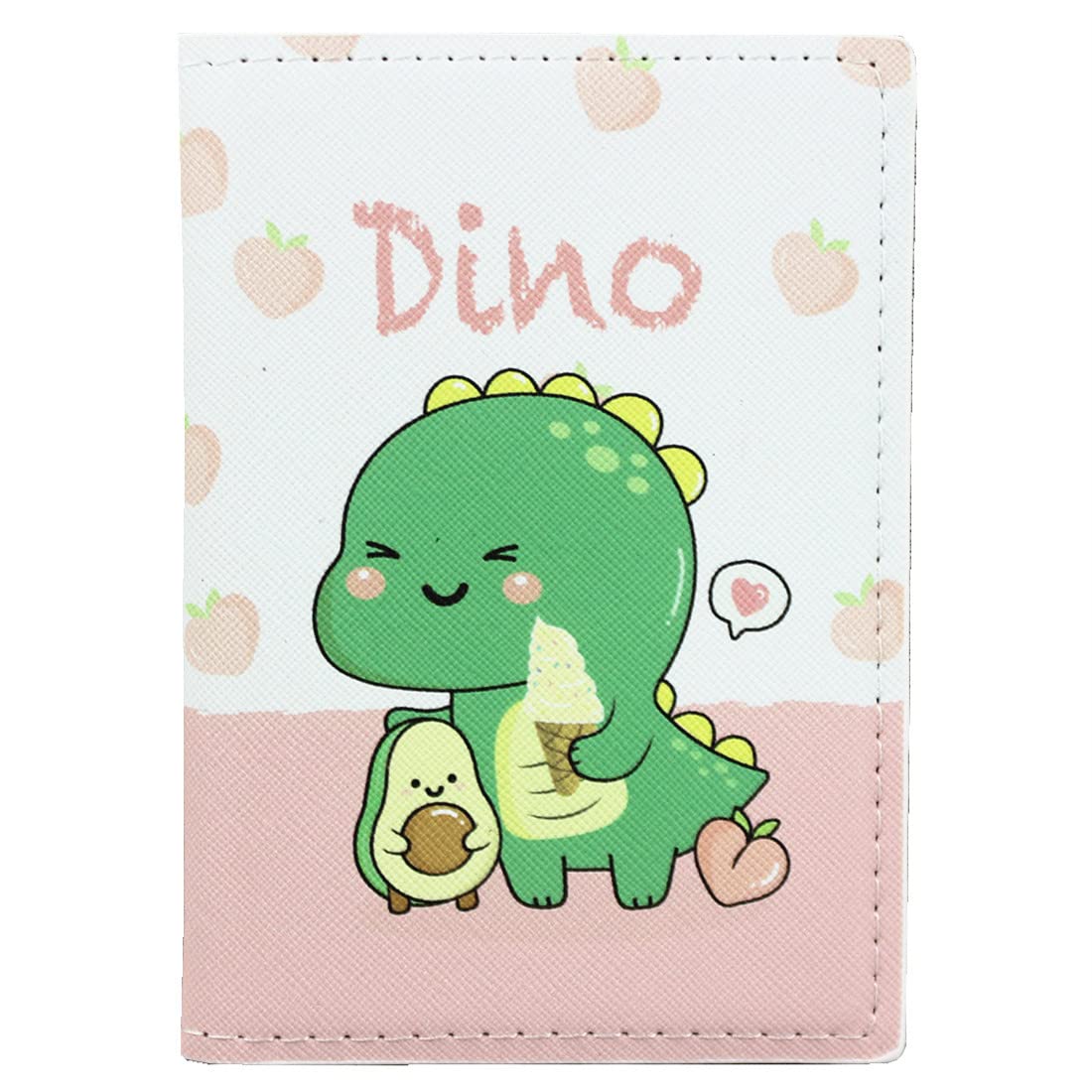 MayeBridgeCute Women Passport Horder PU Leather Passport Cover Travel Unicorn Passport Book Holder For Girls Teens, Dino 1116, Cute