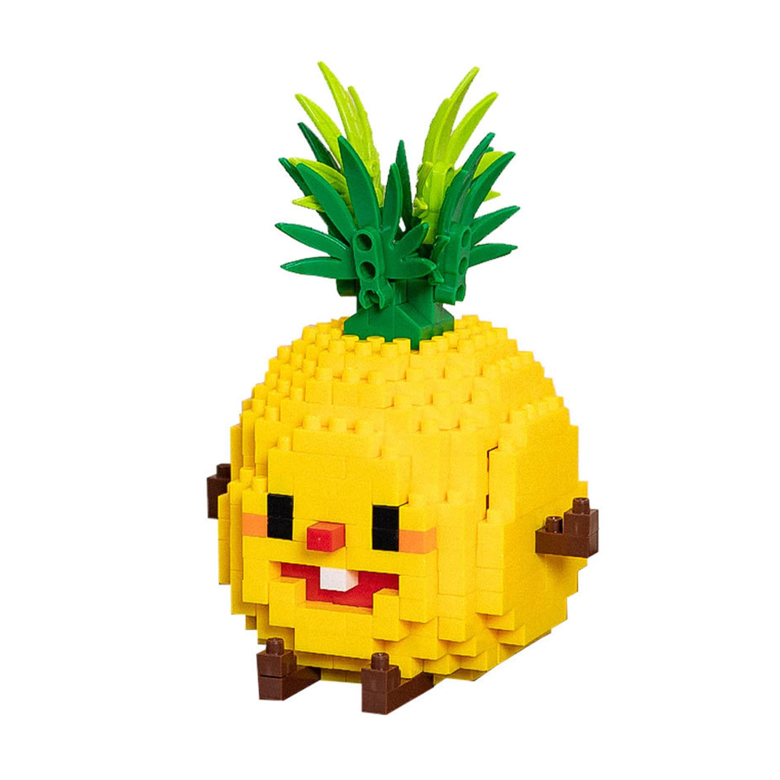 NOOLY Food Series Micro Building Block for Kids and Adults Home and Office Decoration Toy WKLJM-04 (Happy Pineapple, 216 Pcs) 8923