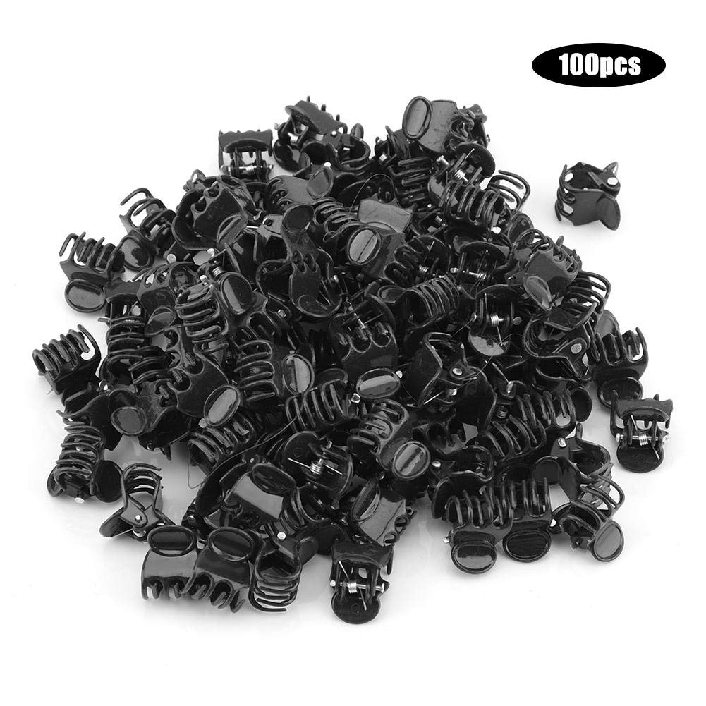 Yosoo100Pcs Plastic Mini Stalks Support Clip,Flower Garden Tools Stem Clips,Clip Gently Supports Orchids,Fix Small Flower Stems on Bamboo or Wooden Stakes