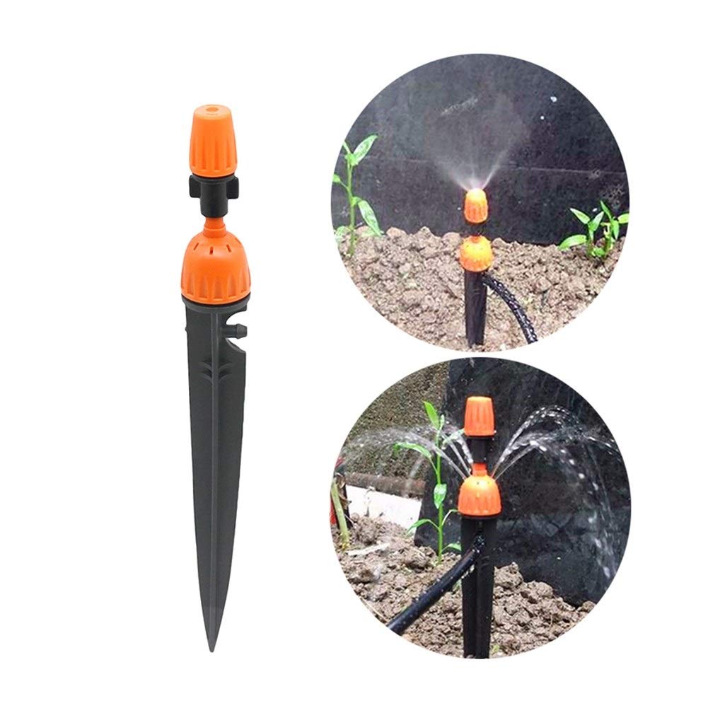 Gartenbetriebssystem-Werkzeuge 50 PC-Bewässerung-Sprenger Landwirtschaft Gartenbewässerung Dripper Garten-Schlauch-Düse 2 Arten von Funktionen for 1/4 Zoll-Schlauch (Color : Red)