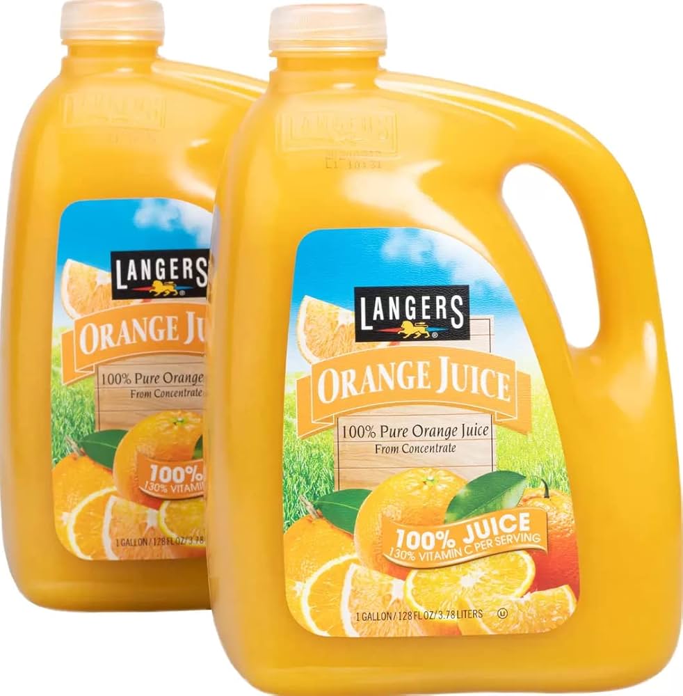 Amazon.co.jp: ランガース オレンジジュース 3.78L x 2 濃縮還元