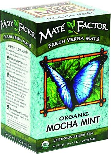 Yerba MateThe Mate Factor Orrganic Yerba Mate, Mocha Mint, 24 ea