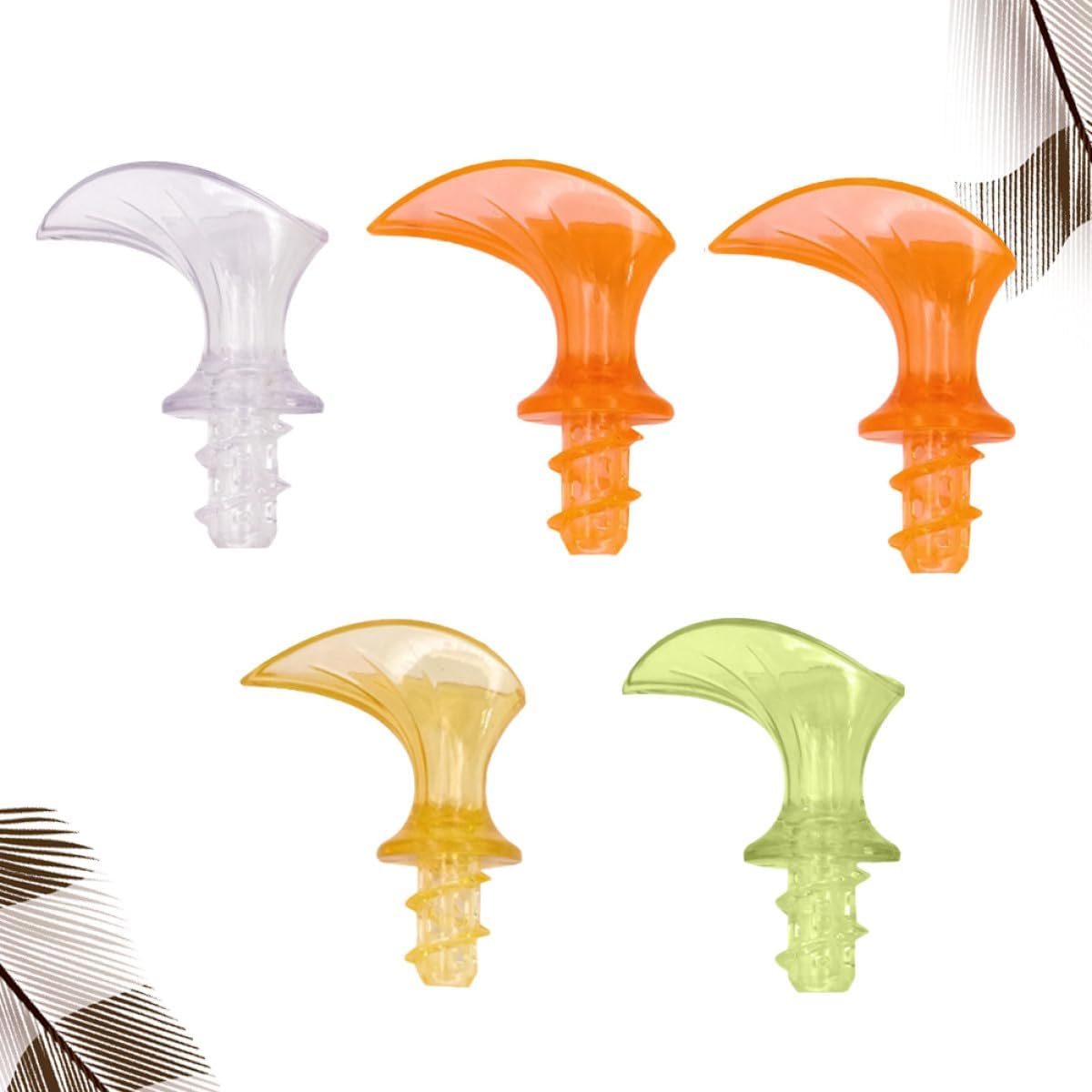 Uonlytech Manual Lemon Juicer and Orange Squeezer Plastic Citrus Press Handheld Drainer Gadget for Kitchen Use 5pcs Set Random Colors Random Color image 4