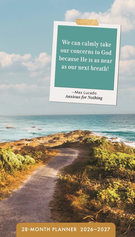 Max Lucado 28-Month Inspirational Pocket Planner 2026-2027, 2-Year Calendar