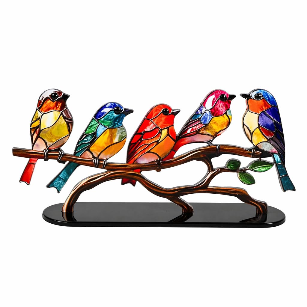 Kemay Bird Ornaments for Living Room Decor Birds Figurine Decorative Home