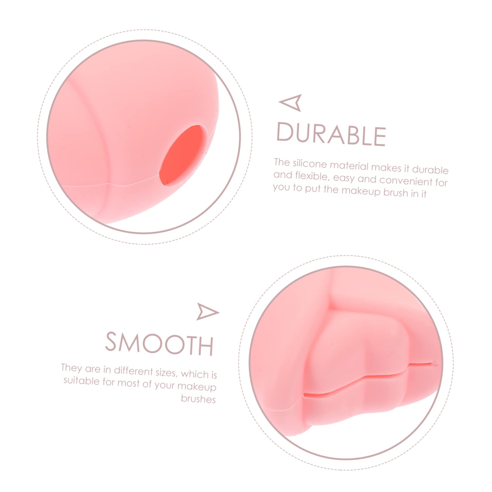 Healeved Lot De 3 Porte-pinceaux De Maquillage En Silicone Pour Pinceaux De Maquillage Et Rangement (6 Pièces X 3)