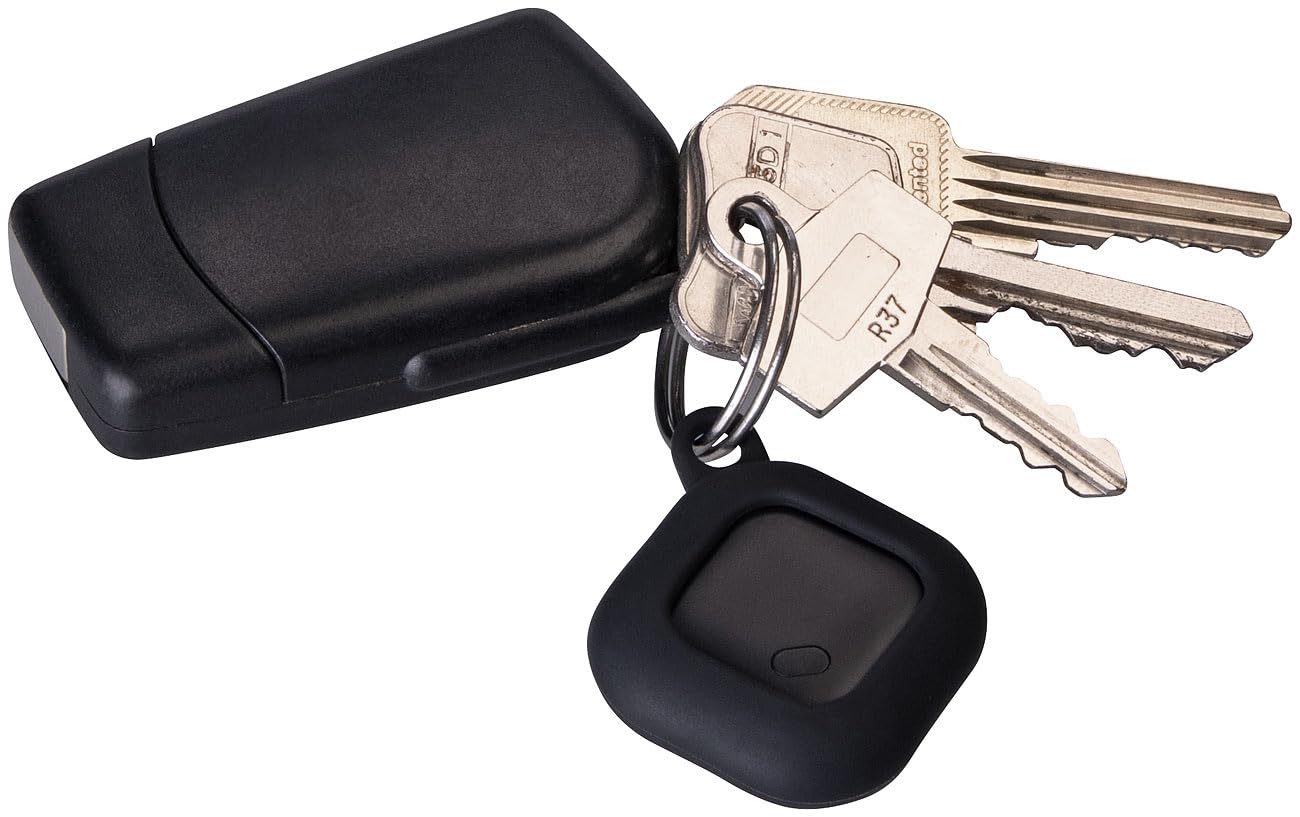 Callstel AirTag MFi: Set da 8 Mini chiave e localizzatore di oggetti, Smart Tag, MFI certificato (localizzatore chiavi bluetooth, per zaino, intelligente)