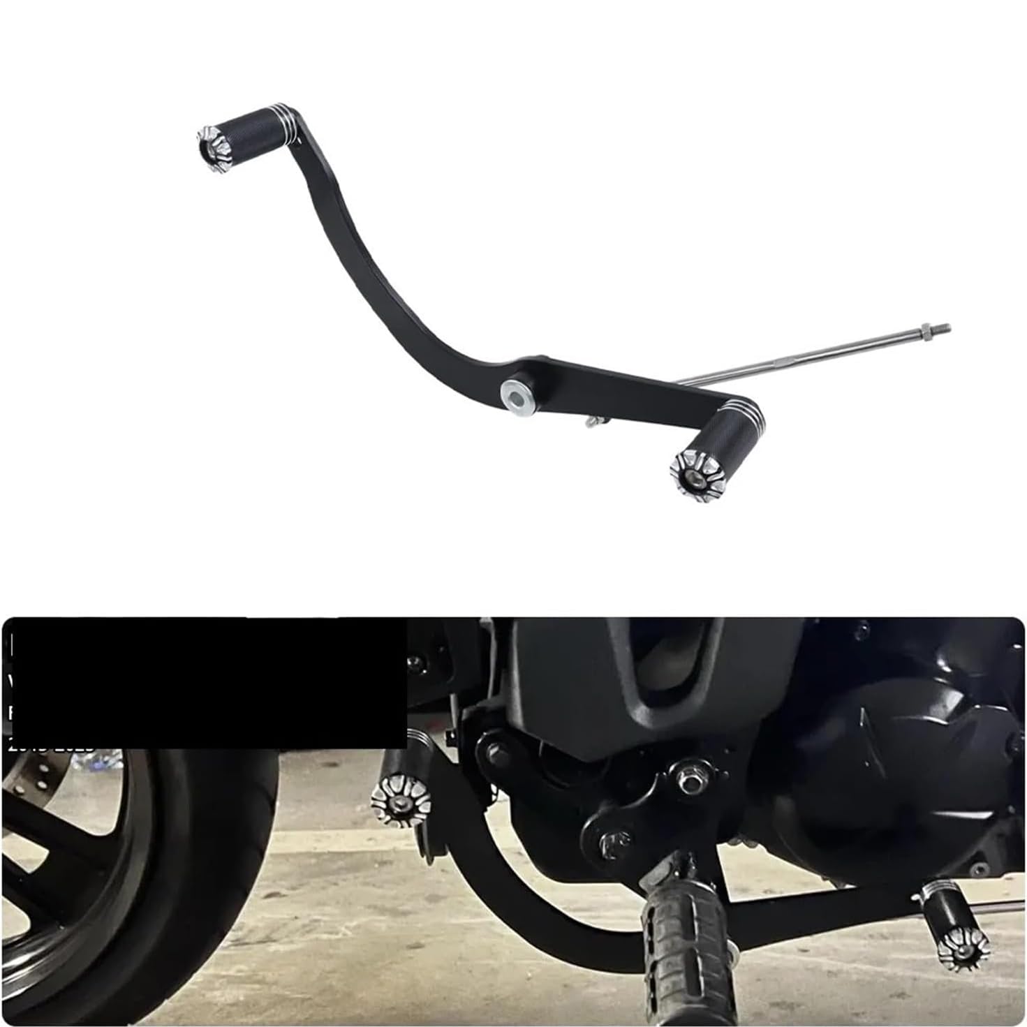 Schalthebel-Pedal für Motorrad, kompatibel mit Kawasaki Vulcan S 650 EN650 VN650 S650 2015–2023, Zehenschalthebel Schalthebel Peg Schaltgestänge Kit