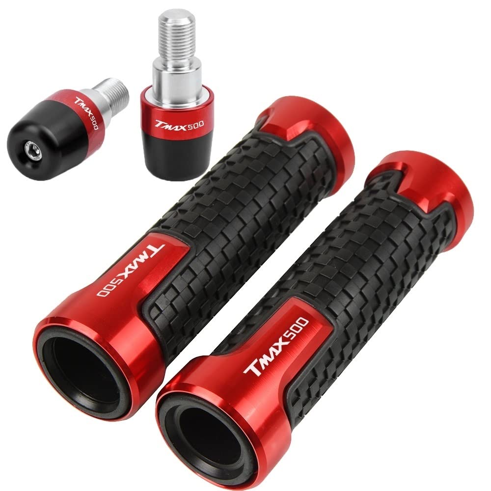 Accessoires de guidon moto Yamaha TMAX 500 avec prise CNC rouge