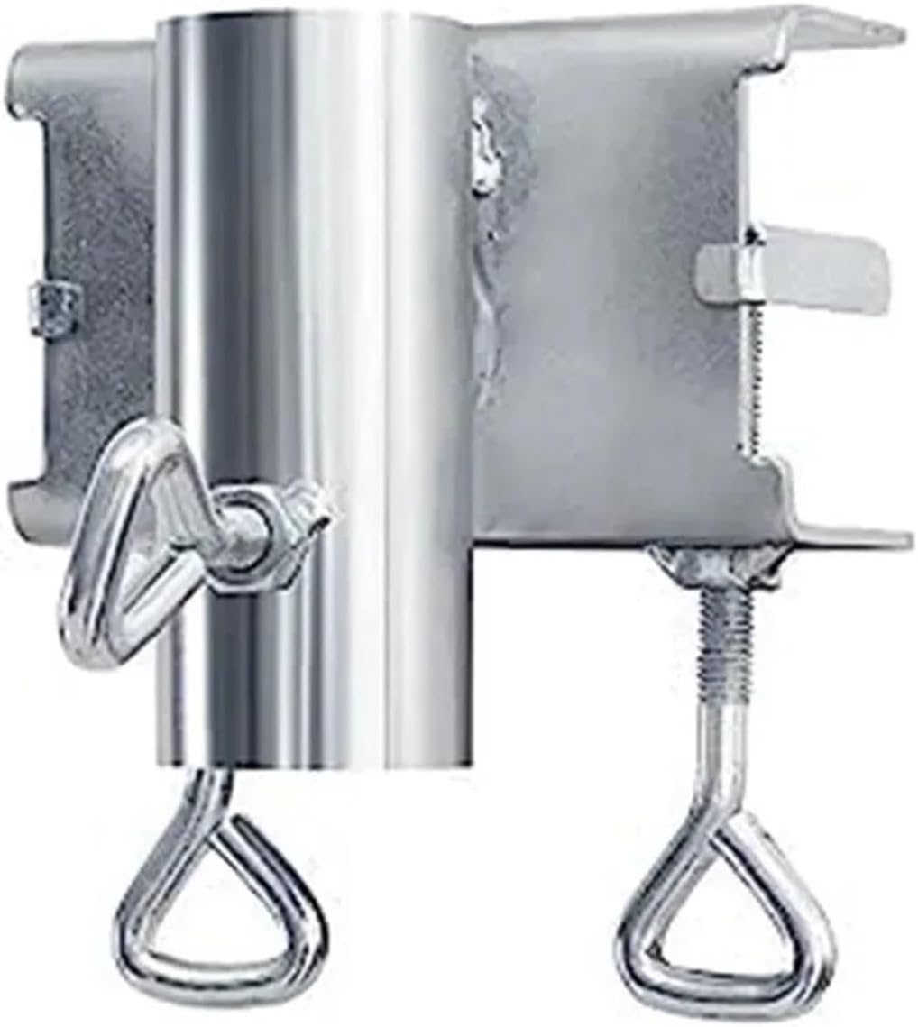 Balcony Umbrella Clip Adjustable Umbrella Bracket Adjustable Diameter Cast Iron Easy Installation Oxidation Resist
