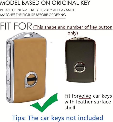 Miniatura 8 de SANRILY Cubierta de doble protección para llavero Volvo XC60 XC90 S90 V90 2019 2020 2021 sin llave luminosa Smart Key Key Case - Azul degradado