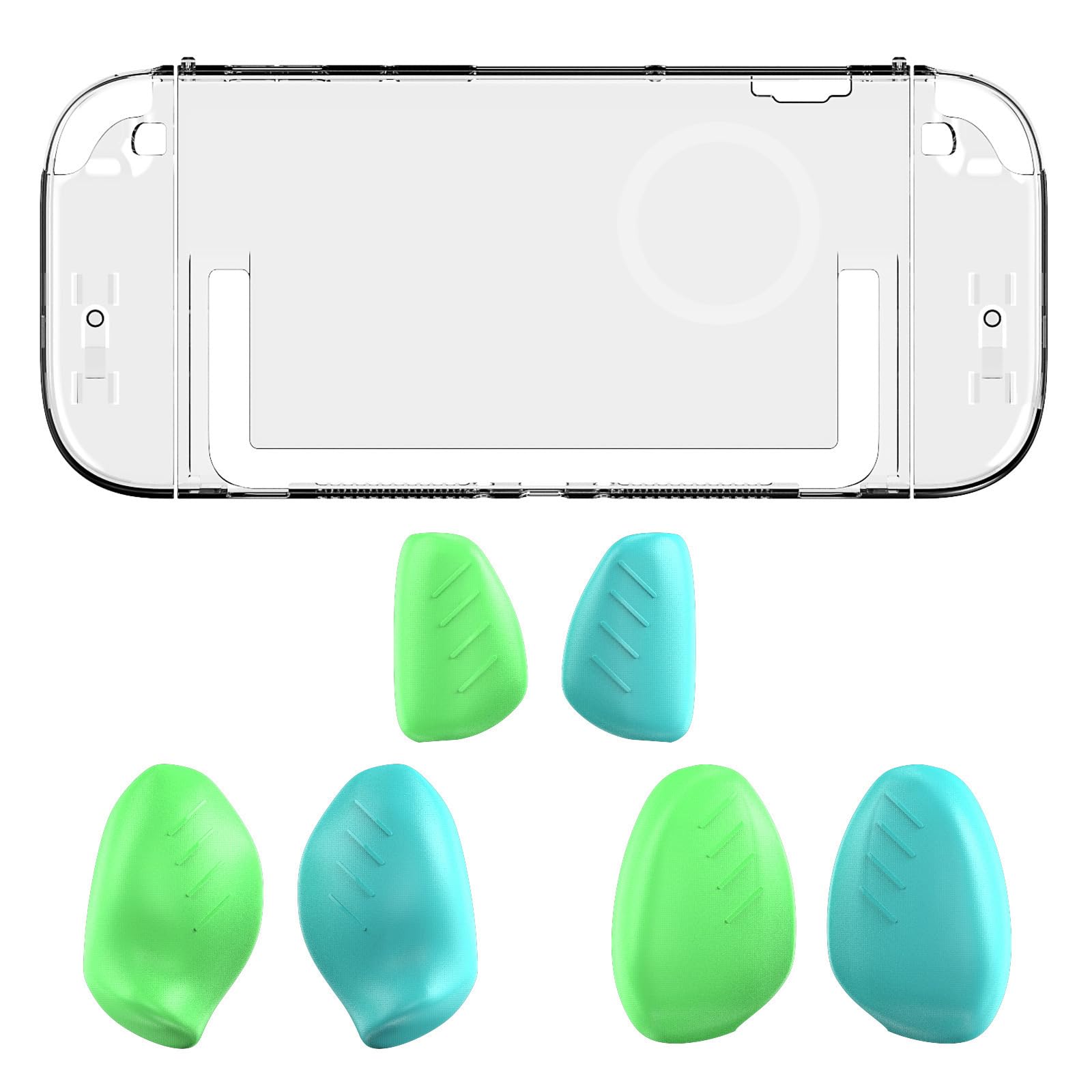 Kalttoy Gamepad Clear Housing with Handle Grips Protector Covers for NS2 Scratchproof Shell Console Protective Case Sleeve Easy Installation Removable Shell Case