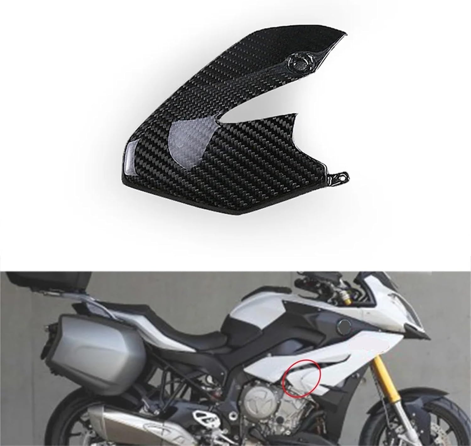 Compatible With BMW S1000XR S 1000 XR 2015 2016 2017 2018 2019 3K Carbon Fiber Side Panels Motorcycle Accessories Side Fairing Kit Parts