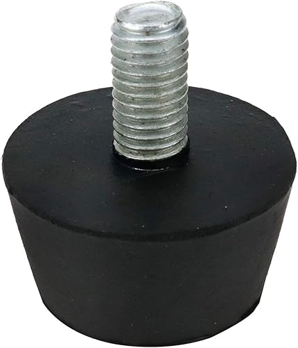 Miniatura 8 de 4 piezas de almohadillas de goma para parachoques, pernos M10, 0.78 pulgadas de altura, redondos, elevadores de patas de muebles, repuesto