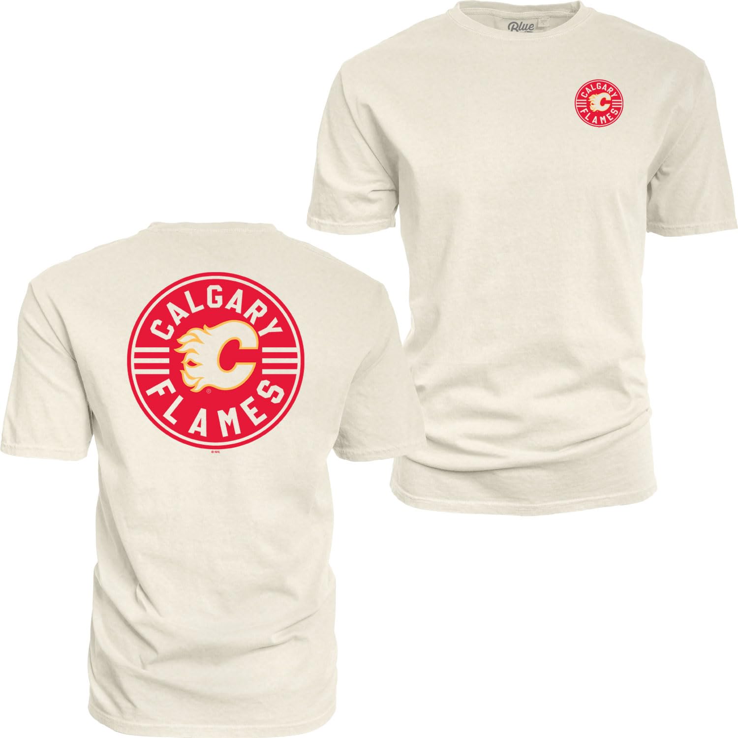 Blue 84 NHL Officially Licensed T-Shirt Ringspun Front/Back Ivory Puck โ image 1