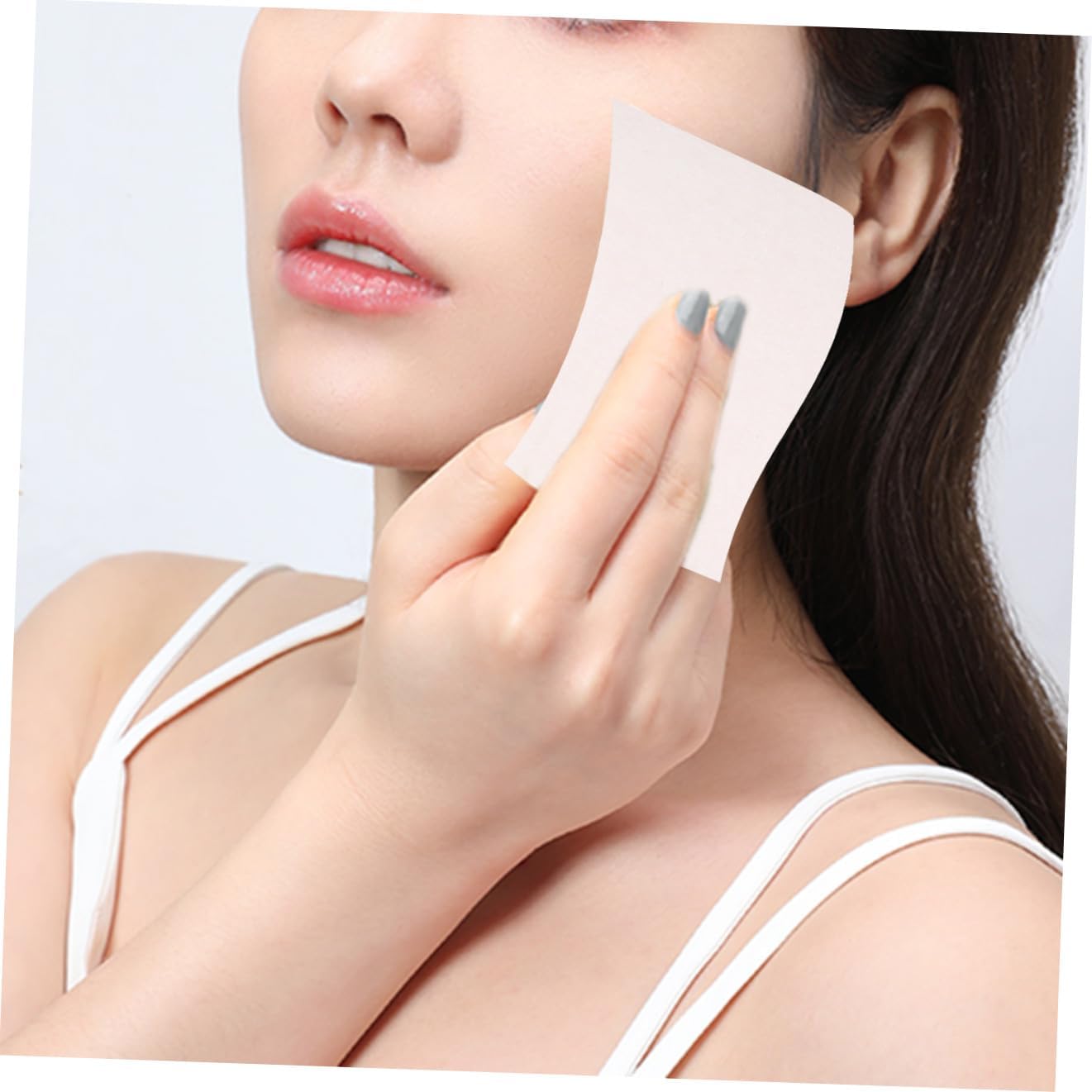 Vaguelly Facial Oil Blotting Paper and Oil Absorbing Tool 2 Sets 200 Sheets Plant Pink for Oily Skin Face Cleaning and Makeup Touch-Up