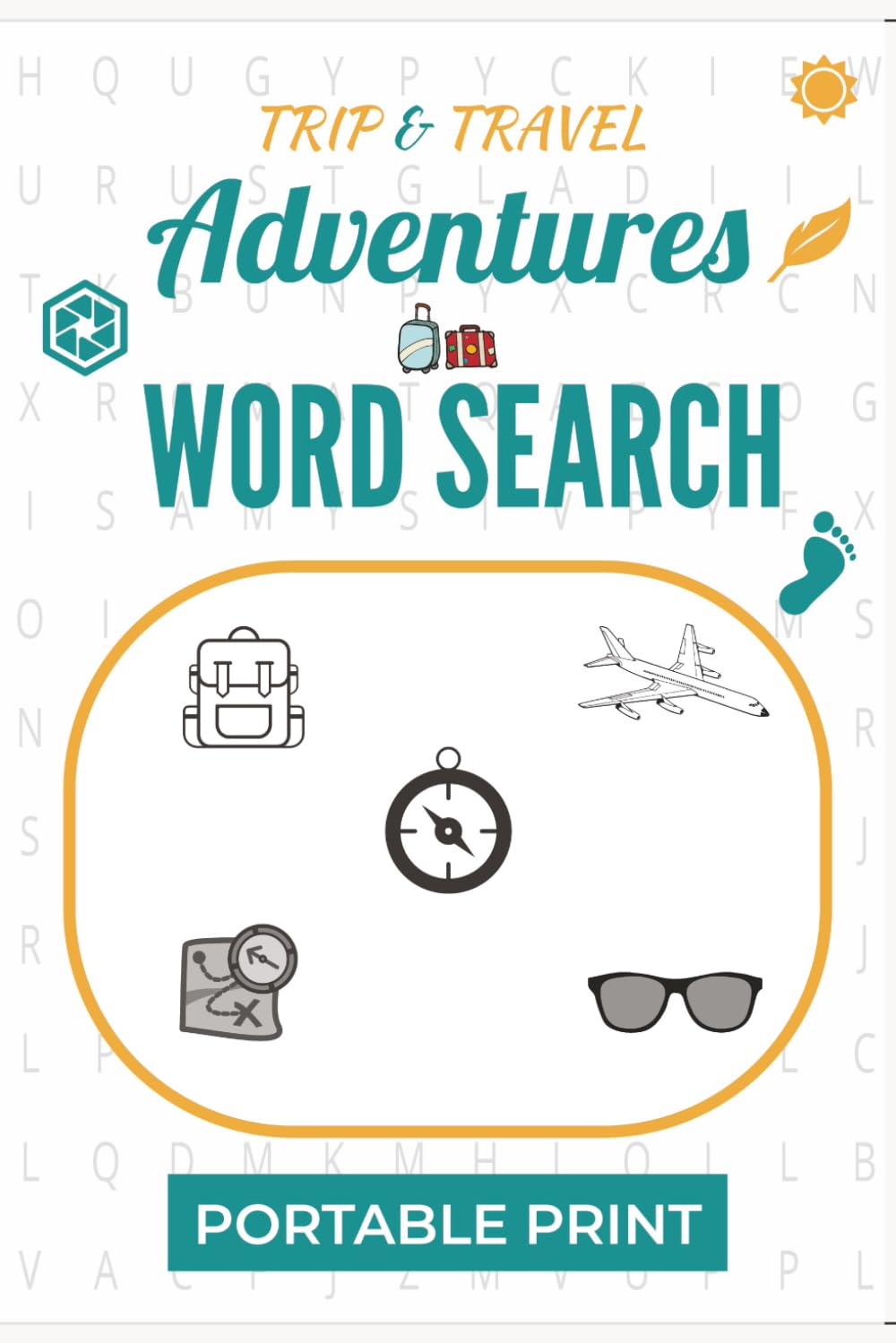 Adventures Word Search Puzzle Book: Word Searches with Easy to Read Print about Adventures, Trips, Travel and more | 6x9 inches 110pages | 50+ puzzles ... Gift for Vacations, Holidays and Free Times