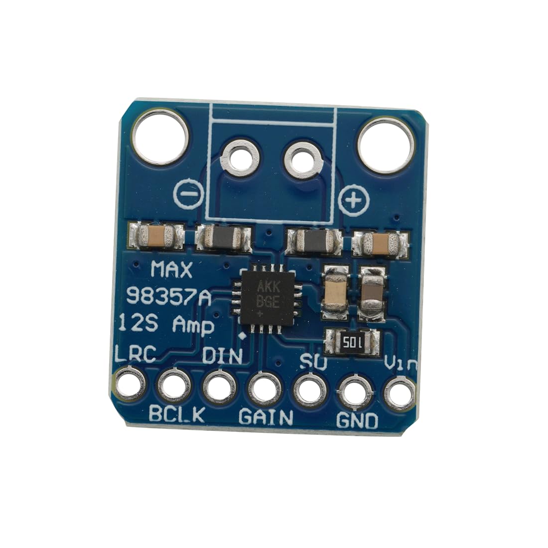 2 Stück MAX98357A I2S 3W Mono Verstärker der Klasse D filterloses Amplifier Breakout-Modul DAC Decoder-Modul Audio Board mit breitem Anwendungsbereich, mit 20Pcs 20cm Dupont Kabel