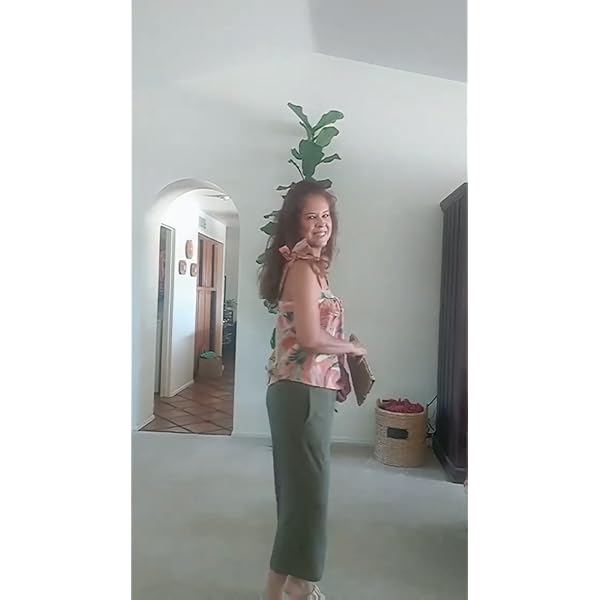 UEU Womens Plus Size Capris Loose Cropped Yoga Pants 2XL Wide Leg Lightweight Lounge Pajama Capri Sweatpants with Pochets(Navy,XXL)